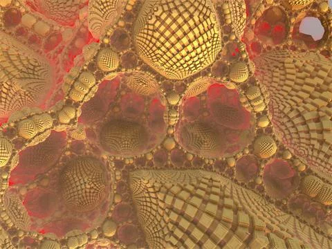 The surface of an alien planet 3d rendering Stock Illustration