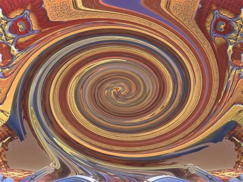 The surface of an alien planet 3d rendering Stock Illustration