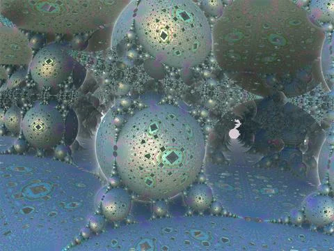 The surface of an alien planet 3d rendering Stock Illustration