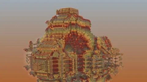 The surface of an alien planet 3d rendering Stock Illustration