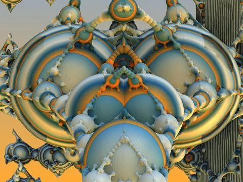 The surface of an alien planet 3d rendering Stock Illustration