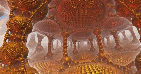 The surface of an alien planet 3d rendering Stock Illustration
