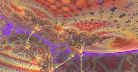 The surface of an alien planet 3d rendering Stock Illustration