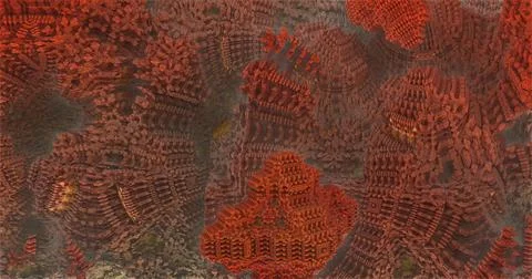 The surface of an alien planet 3d rendering Stock Illustration