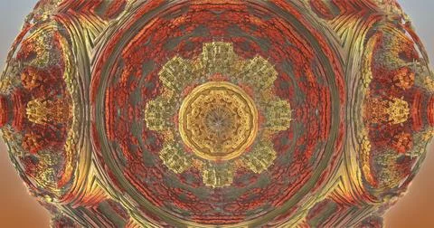 The surface of an alien planet 3d rendering Stock Illustration