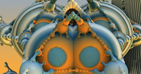 The surface of an alien planet 3d rendering Stock Illustration