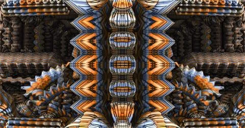 The surface of an alien planet 3d rendering Stock Illustration