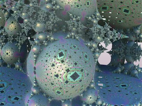 The surface of an alien planet 3d rendering Stock Illustration