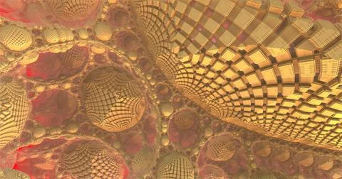 The surface of an alien planet 3d rendering Stock Illustration
