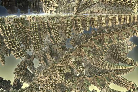 The surface of an alien planet 3d rendering Stock Illustration
