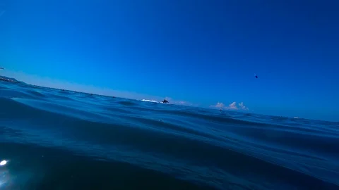 Surface and underwater world Stock Footage 99464163