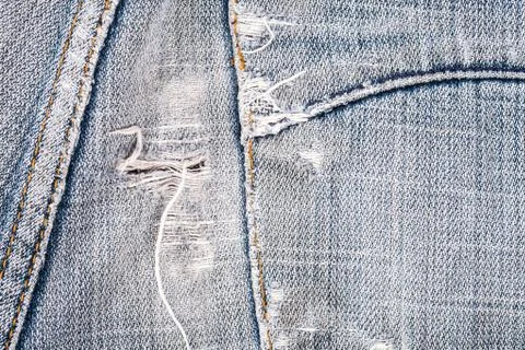Surface background of dirty jeans and old Stock Photos