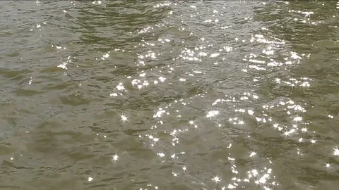 Surface background of Parana River in Argentina Stock Footage 92360402