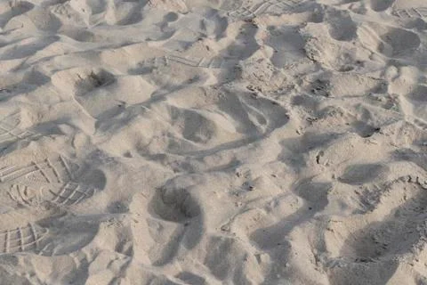 The surface of the beach sand Foto stock