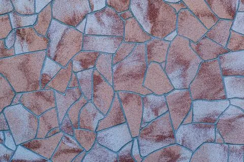 Surface of beige stone, irregular shape with a gray gap Stock Photos