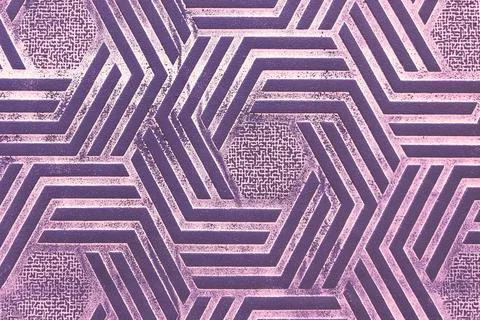 Surface blue background with hexagon pattern of geometric shapes, texture Stock Photos