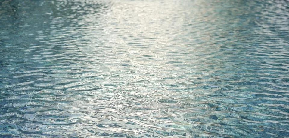 Surface of blue swimming pool 写真素材