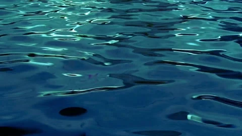 The surface of blue water Stock Footage 169343283