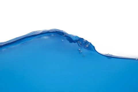 The surface of blue water that is splattered or moving Stock Photos