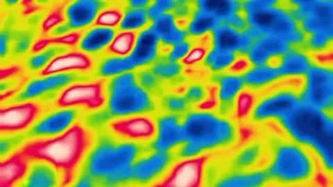 Like surface of brain with hot and cold areas Stock Footage 259747642