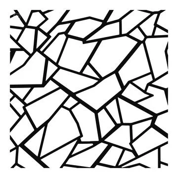 Surface with a broken glass-like texture. Stock Illustration