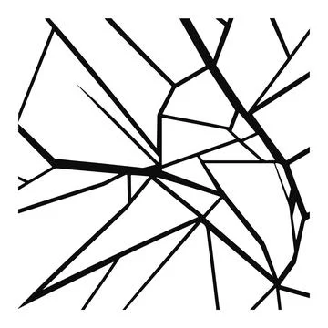 Surface with a broken glass-like texture. Stock Illustration