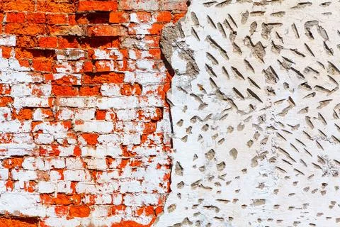 Surface of broken wall Stock Photos