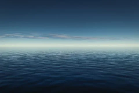 The surface of a calm ocean Stock Illustration