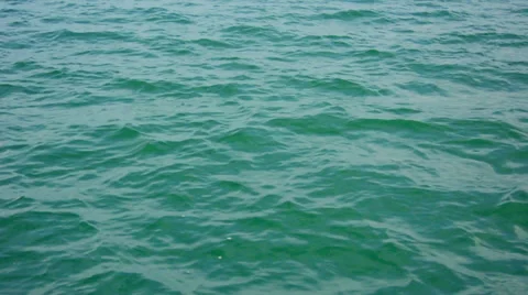 Surface of the calm ocean with small waves Stock Footage 32660811