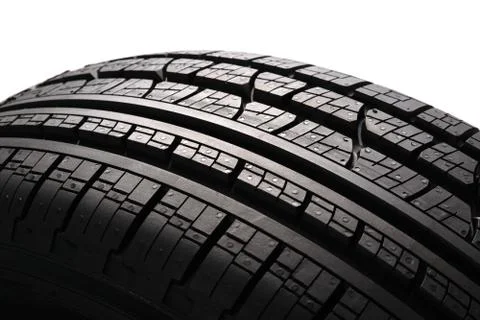 Surface of a car tire Stock Photos
