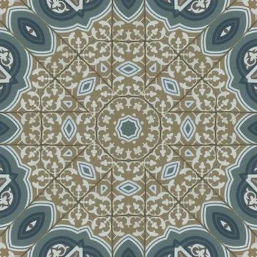 Surface ceramic for background,Texture of ceramic tiles in oriental turkish s Foto stock