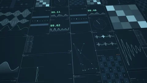 Surface-code-lattice-deck-white-deep-perspective-loop 스톡 동영상 343624071