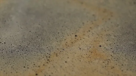 Surface of Coffee Crema Closeup Stock Footage 99163380