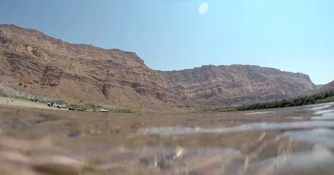 Surface of the Colorado River at Lee's ferry Grand Canyon Arizona 4K Vidéo 77650834