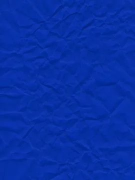 Surface of colored paper, sheet of crumpled blue paper Stock Photos