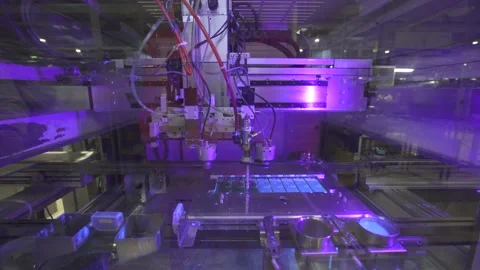 Surface conformal coating process. Automatic coating machine. Coating system Stock Footage 211816324