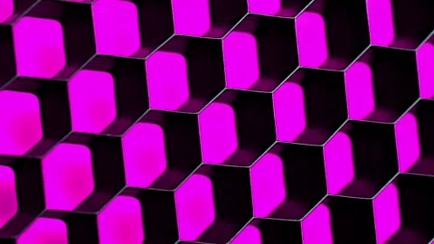 Surface consisting of hexagonal cells. Stock Footage 261499337