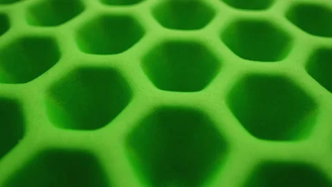 Surface consisting of hexagonal plates. Stock Footage 160200759