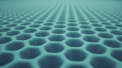 Surface consisting of hexagonal plates. Stock Footage 161337794