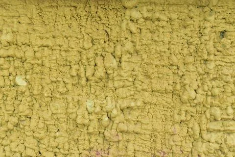 Surface is covered with construction foam. Stock Photos
