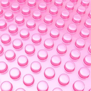 Surface covered with cylindrical bumps Stock Illustration