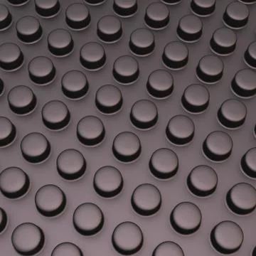 Surface covered with cylindrical bumps Stock Illustration