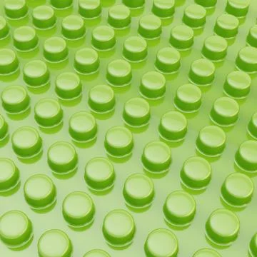 Surface covered with cylindrical bumps Ilustración de archivo