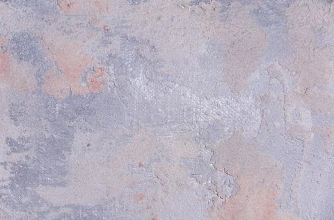 Surface covered with decorative plaster with a chaotic pattern, multi-colored Stock Photos
