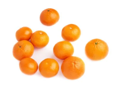 Surface covered with multiple ripe fresh juicy tangerines, composition isolated Stock Photos