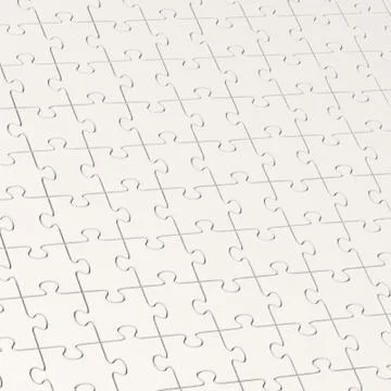 Surface covered with puzzle pieces Stock Illustration