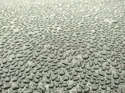Surface covered with small drops of water Stock Photos