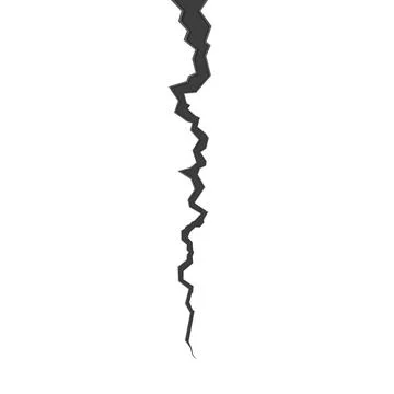 Surface cracked isolated on background Stock Illustration