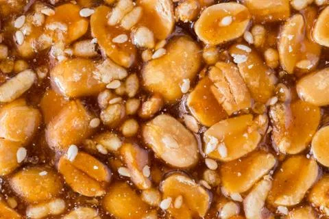The surface of the cut bean sweets Stock Photos