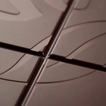 The surface of dark chocolate Stock Photos
